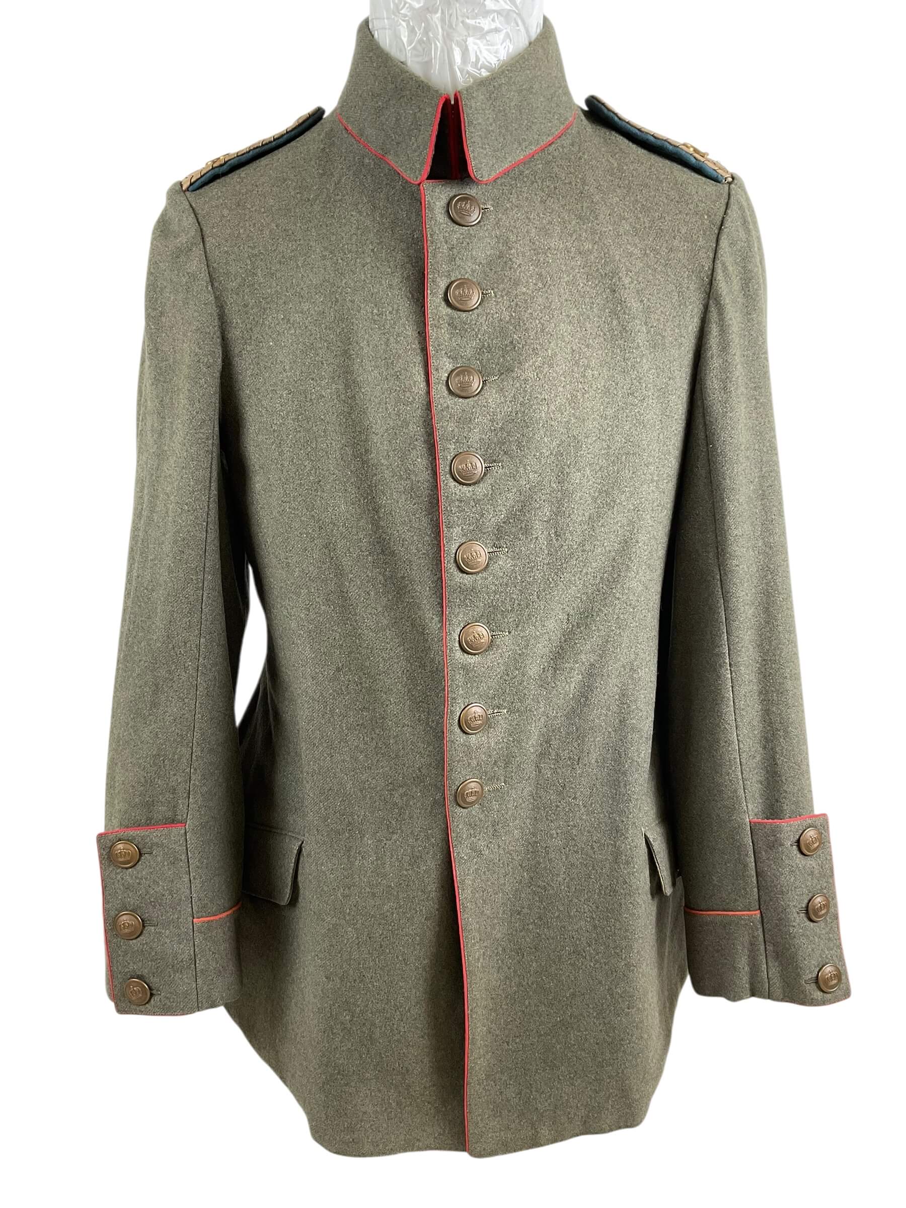 WW1 Imperial German Prussian 23rd Infantry Regiment Officers Feldgrau Tunic WW1 Imperial German Prussian 23rd Infantry Regiment Officers Feldgrau Tunic