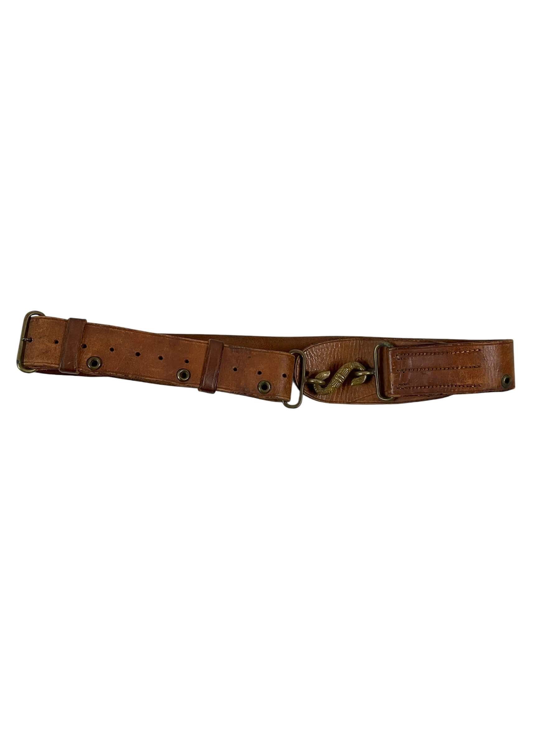 Canadian Army Leather Snake Belt C Broad Arrowed 1927 Dated Canadian Army Leather Snake Belt C Broad Arrowed 1927 Dated