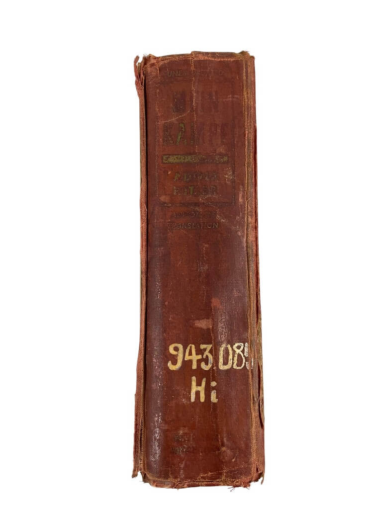 WW2 German Mein Kampf In English Used Hardcover Reference Book WW2 German Mein Kampf In English Used Hardcover Reference Book