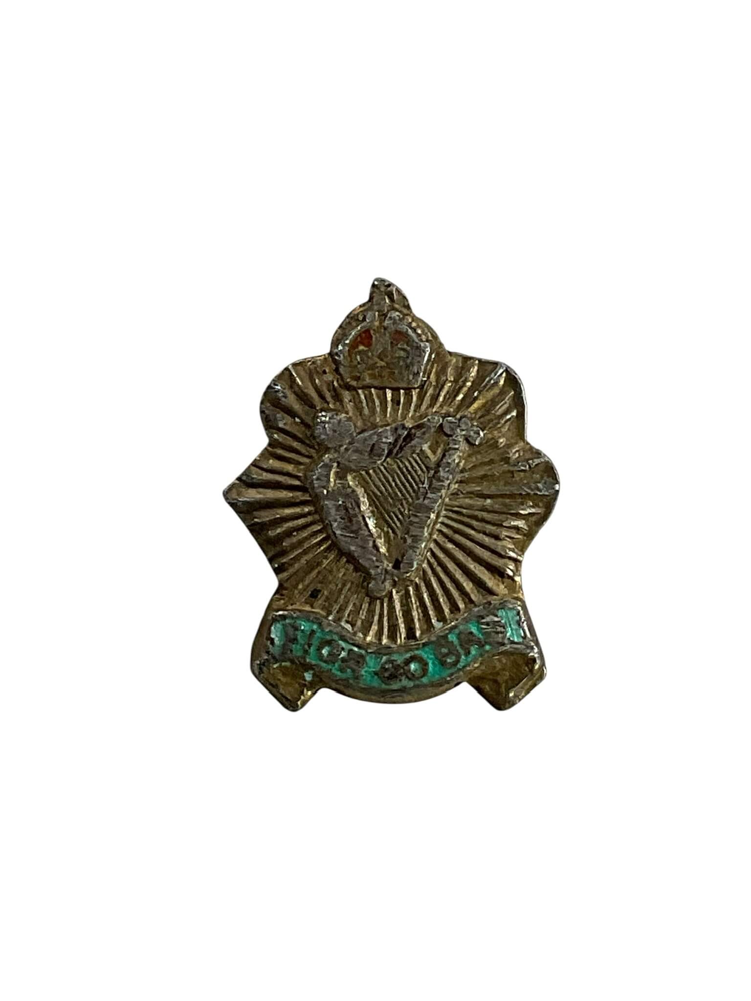 WW2 Canadian Irish Regiment of Canada Lapel Badge WW2 Canadian Irish Regiment of Canada Lapel Badge