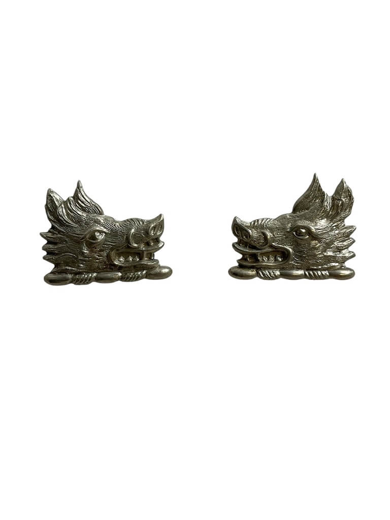 WW2 Canadian Lorne Scots Collars Insignia Pair WW2 Canadian Lorne Scots Collars Insignia Pair