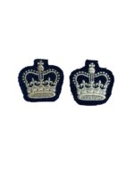Canadian RCAF Flight Sergeant Crowns Rank Insignia Pair