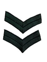 British Army Rifle Regiment Corporal Stripe Green Pair