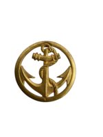 France French Army Naval Infantry Marine Troops Cap Badge