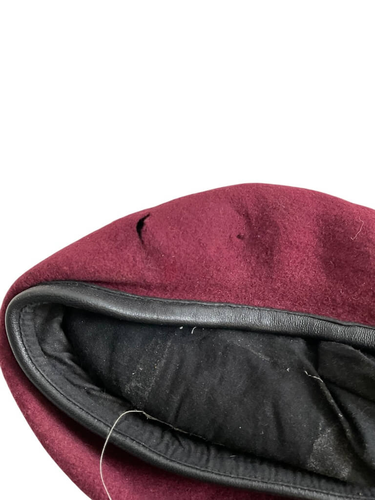 British Airborne Maroon Beret Size 7 1/4 British Airborne Maroon Beret Size 7 1/4