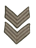 WW2 Canadian Army Sergeant Rank Insignia Pair WW2 Canadian Army Sergeant Rank Insignia Pair