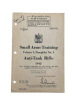 WW2 British Small Arms Training Vol 1 Pamphlet No 5 Anti-Tank Rifle 1942 Used Softcover Reference Book