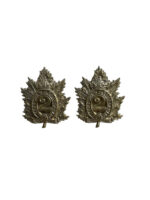 WW2 Canadian Queen's Own Rifles QOR Collars Insignia Pair WW2 Canadian Queen's Own Rifles QOR Collars Insignia Pair