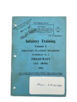 Canadian Infantry Training Vol 1 Fieldcraft All Arms 1954 Used Softcover Reference Book