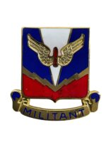 US Army DUI Distinctive Uniform Insignia Army Air Defense Artillery Center and School Badge Pin