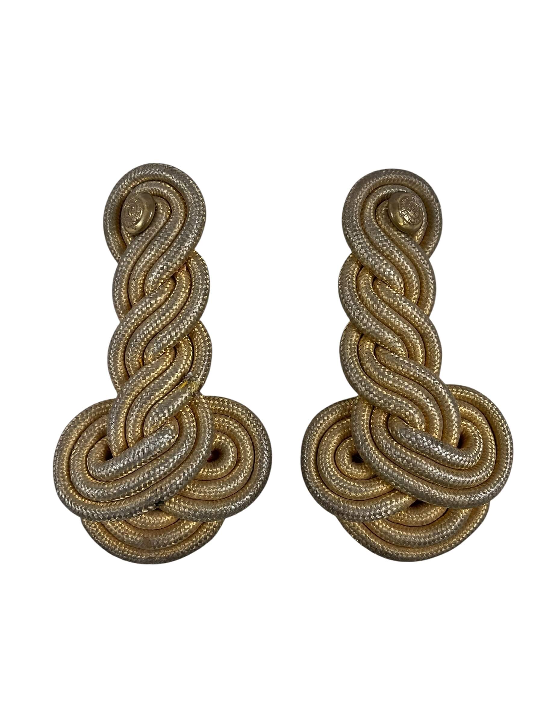 British Victorian Royal Engineers Officers Shoulder Boards Insignia Pair British Victorian Royal Engineers Officers Shoulder Boards Insignia Pair