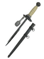 WW2 German 2nd Model Luftwaffe Dagger With Knot Maker Holler GROUND BLADE