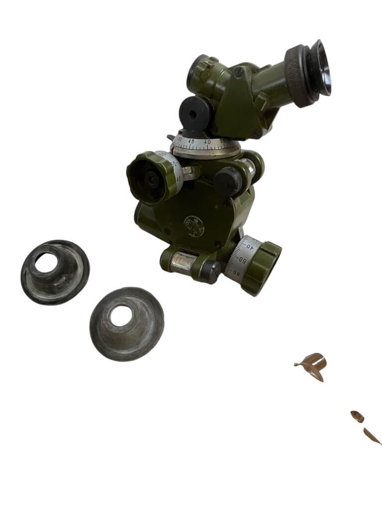 Chinese Army Mortar Sight In Box With Contents Chinese Army Mortar Sight In Box With Contents