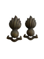 WW2 British Royal Artillery Bronze Officers Collars Insignia Pair