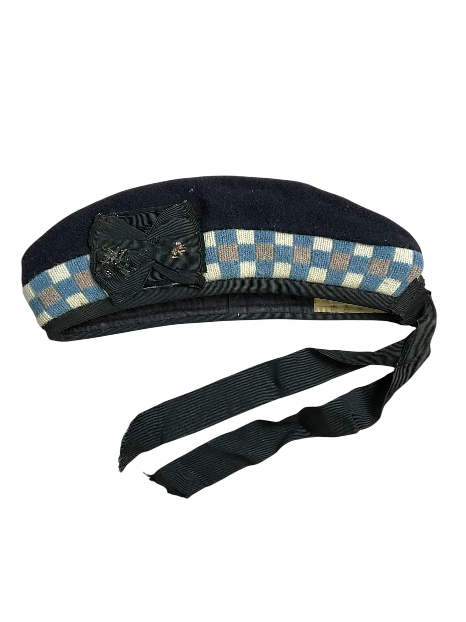 Canadian Toronto Scottish Diced Glengarry Size 7 1/8 Canadian Toronto Scottish Diced Glengarry Size 7 1/8