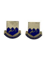 US Army DUI Distinctive Uniform Insignia 11th Transportation Battalion Badge Pin Pair