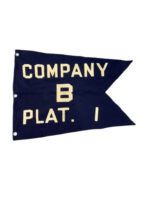 WW2 US Army Company B Platoon 1 Pennant 26" X 19 1/2"