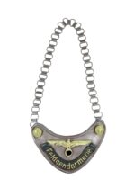 WW2 German Feldgendarmerie Police Chained Dog Gorget REPRODUCTION