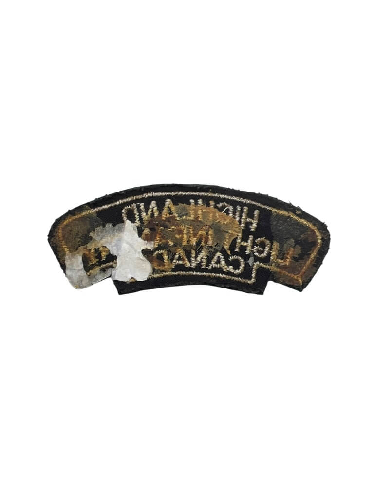 WW2 Canadian Highland Light Infantry Canada Shoulder Title Insignia Single WW2 Canadian Highland Light Infantry Canada Shoulder Title Insignia Single