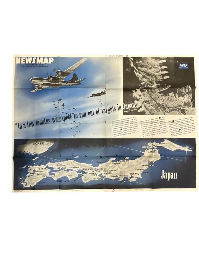 WW2 US Newsmap Vol 4 No 16B 47″ X 34 1/2″ WW2 US Newsmap Vol 4 No 16B 47″ X 34 1/2″