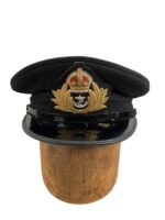 WW2 Canadian RCN Navy Officers Peak Cap Named Size 7