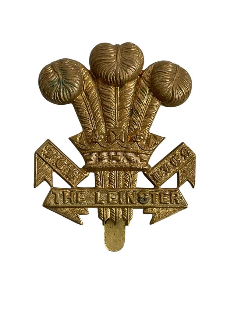 WW2 British The Leinster Regiment Cap Badge WW2 British The Leinster Regiment Cap Badge