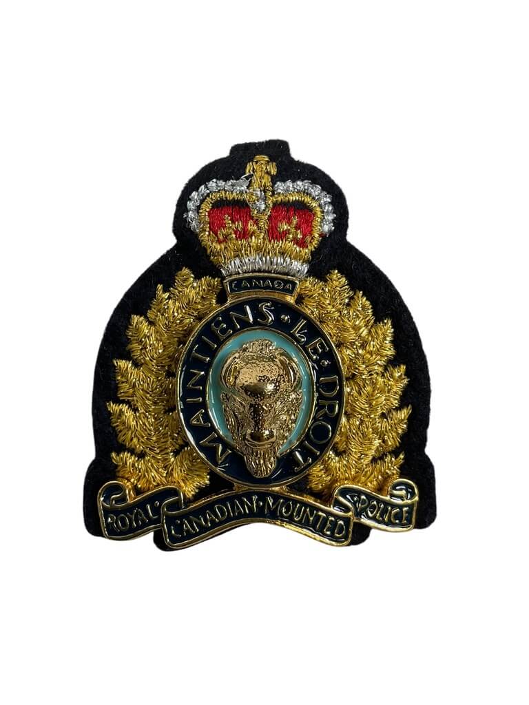 Royal Canadian Mounted Police RCMP Officers Cap Badge Royal Canadian Mounted Police RCMP Officers Cap Badge
