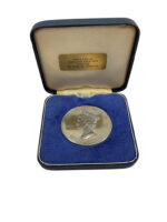Queen Elizabeth the 2nd 1977 Silver Jubilee Pewter Medallion Queen Elizabeth the 2nd 1977 Silver Jubilee Pewter Medallion