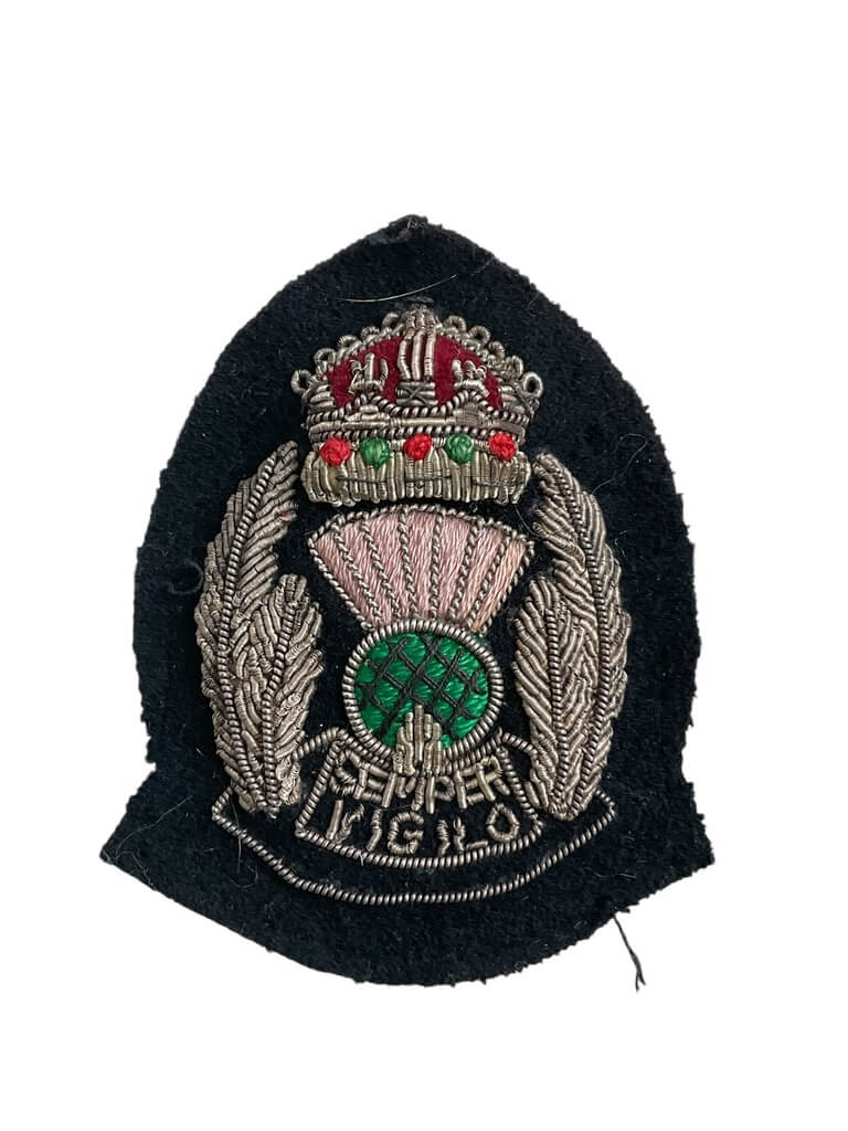 Scottish Police Officers Bullion Wire Cap Badge Scottish Police Officers Bullion Wire Cap Badge