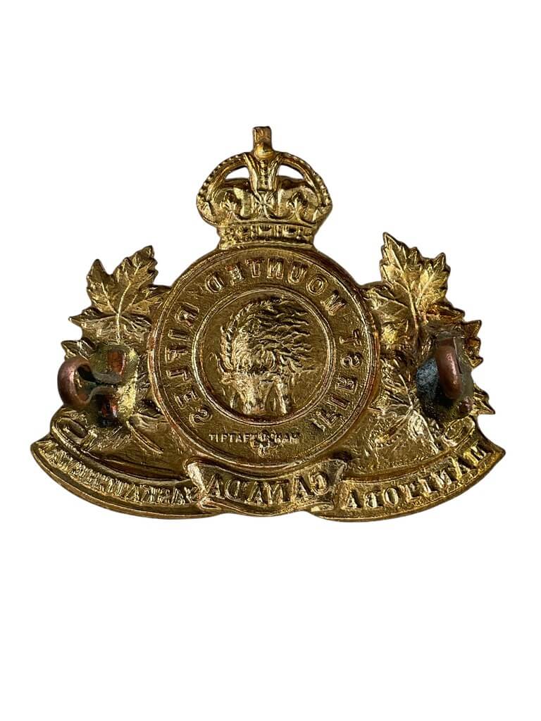 WW1 Canadian CEF First Mounted Rifles Manitoba Saskatchewan Cap Badge WW1 Canadian CEF First Mounted Rifles Manitoba Saskatchewan Cap Badge