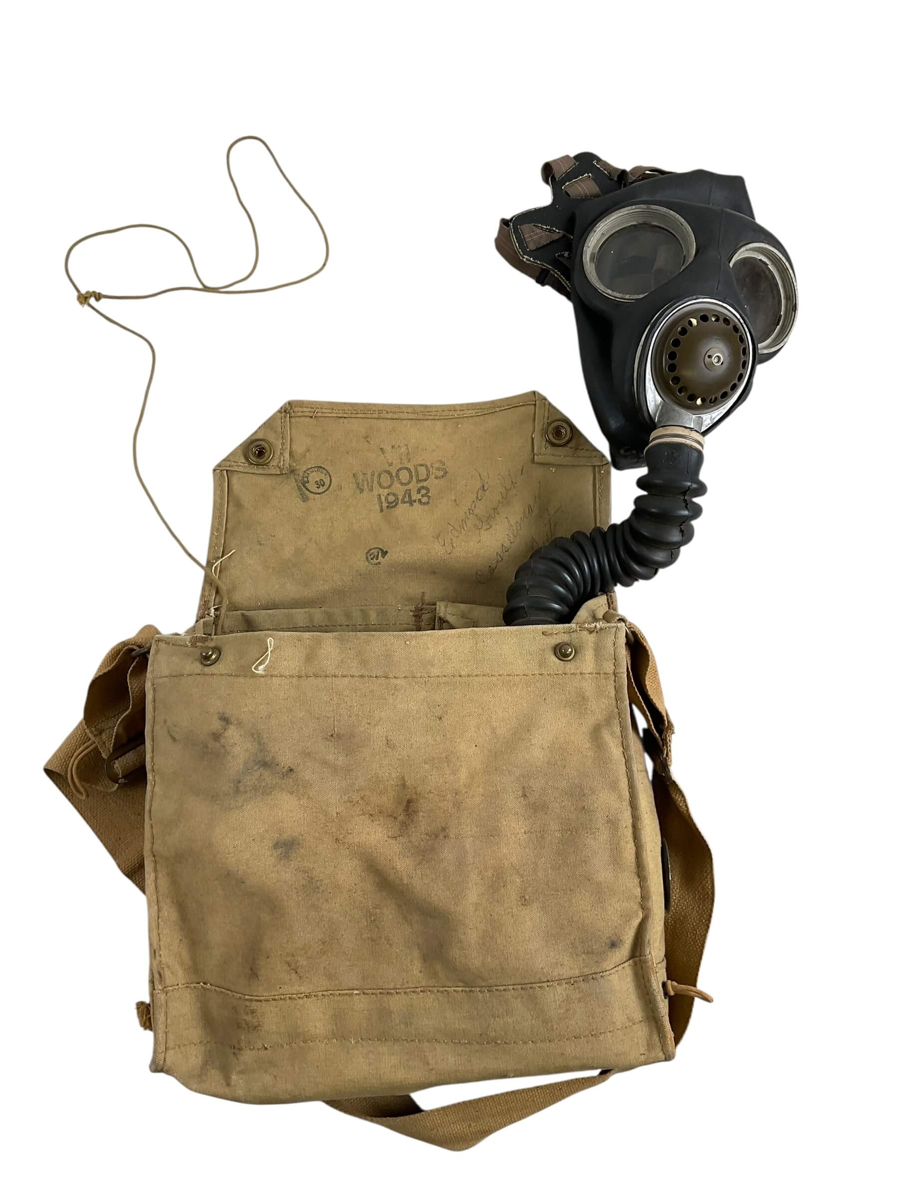 WW2 Canadian Army Respirator With Bag Dated 1943 WW2 Canadian Army Respirator With Bag Dated 1943