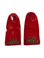 WW1 Canadian CEF CFA Red Shoulder Boards Insignia Pair