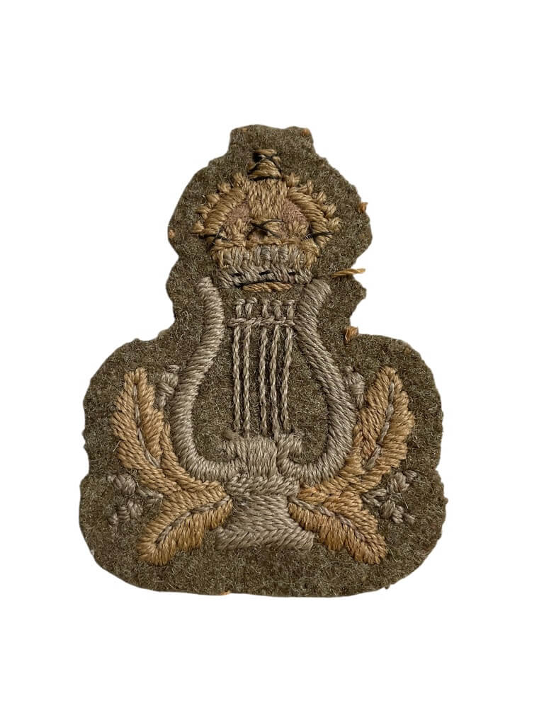WW2 British Lyre Bandsman Trade Patch WW2 British Lyre Bandsman Trade Patch