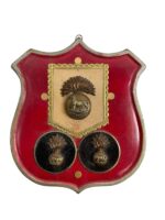 WW2 British Royal Munster Regiment Plaster Plaque 6" X 5"