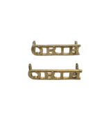 Queen's Royal Irish Hussars Staybrite Shoulder Titles Insignia Pair