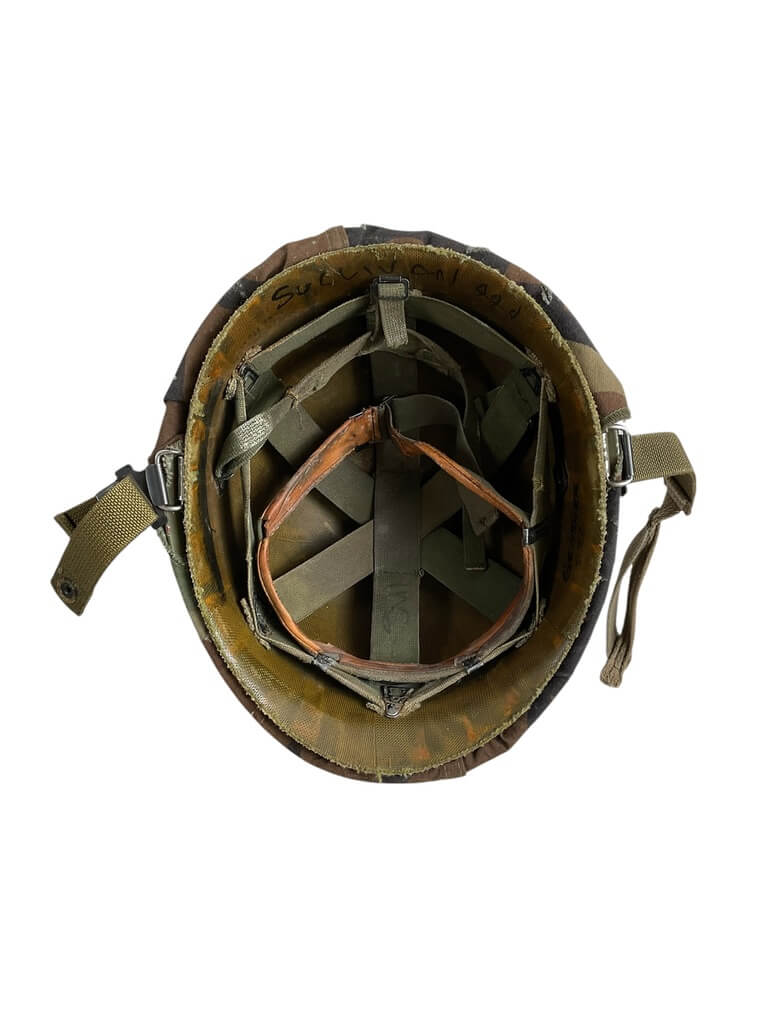 Canadian Forces M1 Steel Helmet With Woodland Cover Canadian Forces M1 Steel Helmet With Woodland Cover