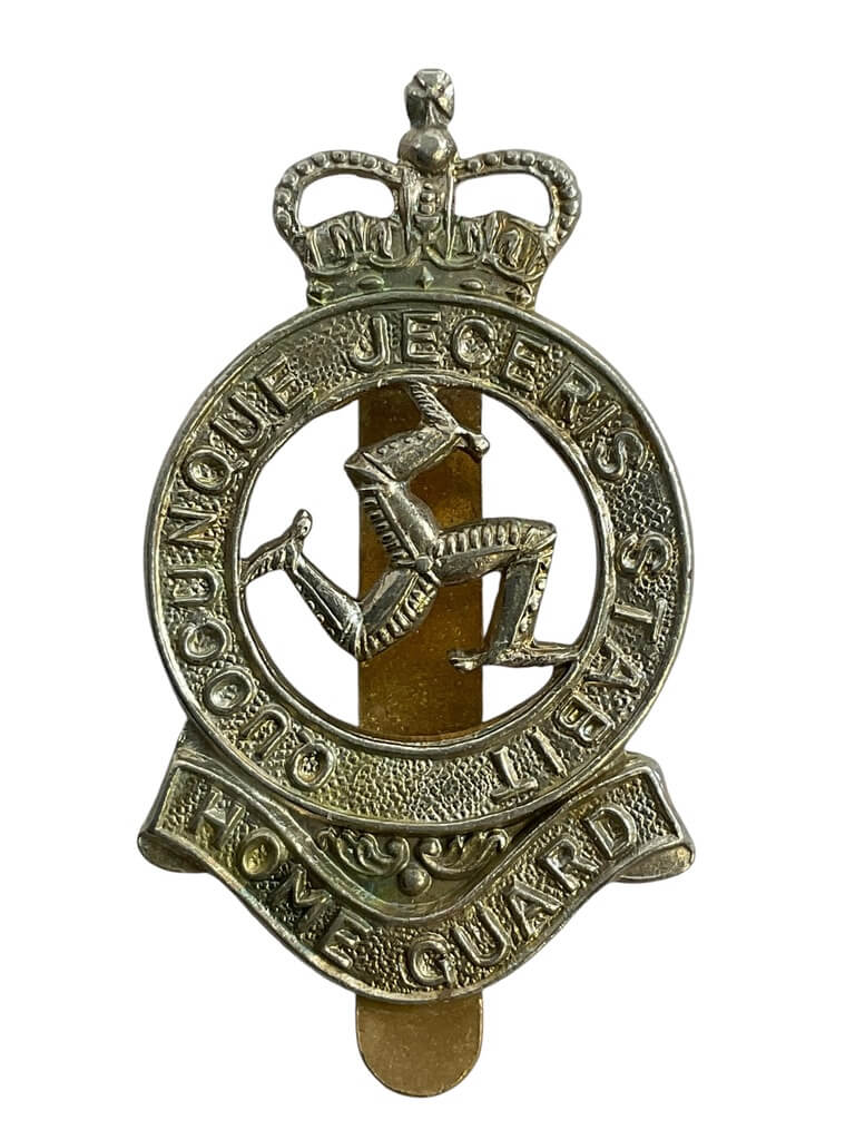 British Army Isle of Man Home Guard Cap Badge British Army Isle of Man Home Guard Cap Badge