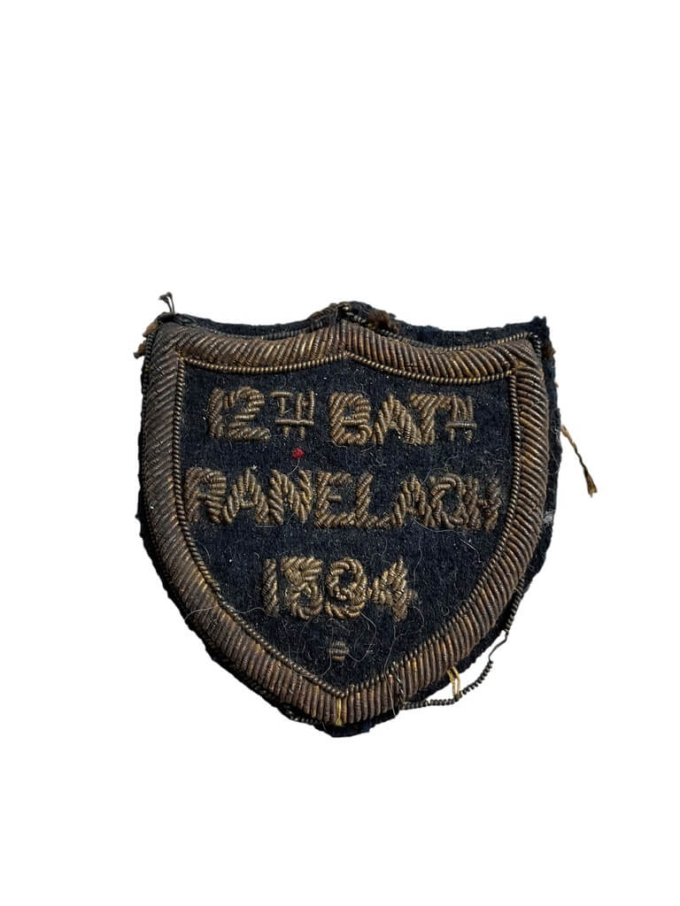 Canadian 12th Battalion York Rangers Bullion Wire Shooting Award 1894 Canadian 12th Battalion York Rangers Bullion Wire Shooting Award 1894