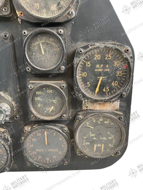 Military Instrument Panel WW2 US USAAF P-51 Mustang Original Instruments REPRODUCTION Panel ...