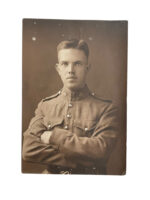 WW1 Canadian CEF Soldiers Portrait 7 Button Tunic 5 1/2" X 3 1/2"