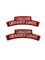 WW2 Canadian Grenadier Guards Shoulder Titles Insignia Pair