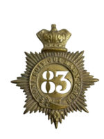 83rd Royal Irish Rifles 2nd Battalion Quilted Shako Plate 83rd Royal Irish Rifles 2nd Battalion Quilted Shako Plate