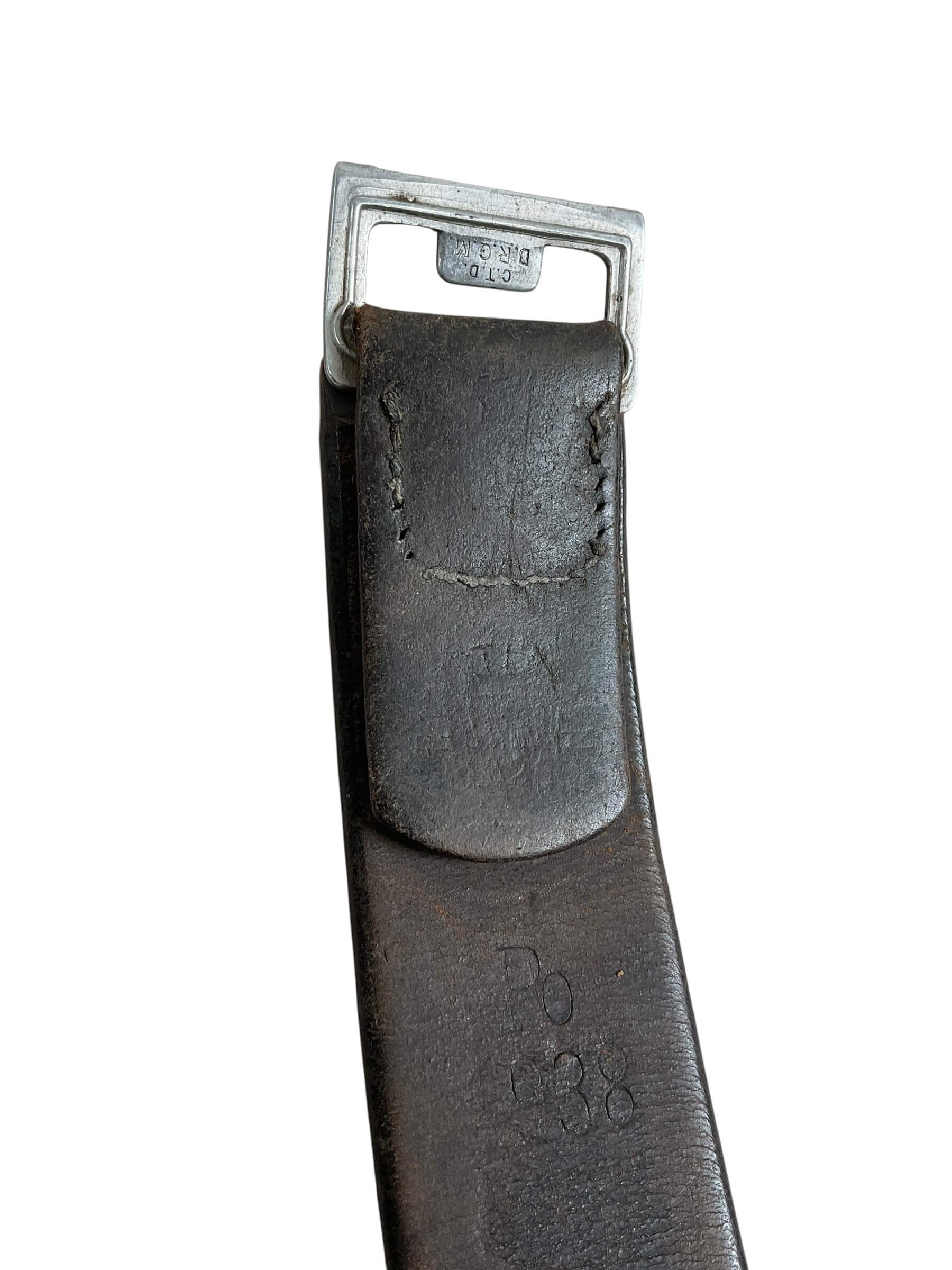 WW2 German Police Belt and Buckle Dated 1938 De-Nazified WW2 German Police Belt and Buckle Dated 1938 De-Nazified