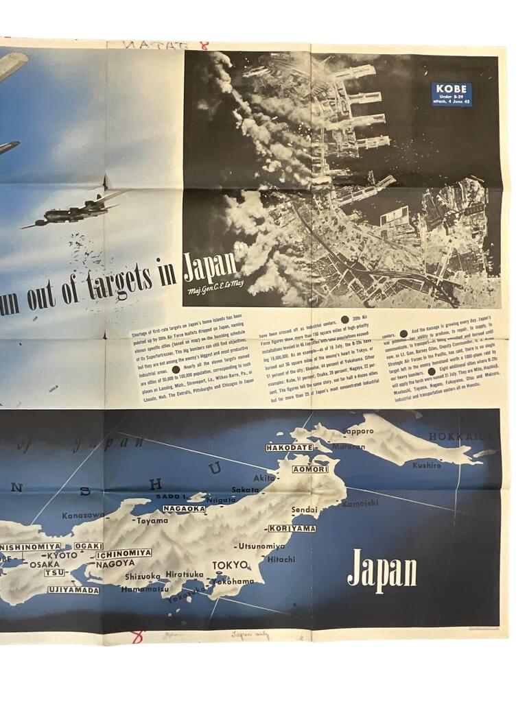 WW2 US Newsmap Vol 4 No 16B 47″ X 34 1/2″ WW2 US Newsmap Vol 4 No 16B 47″ X 34 1/2″