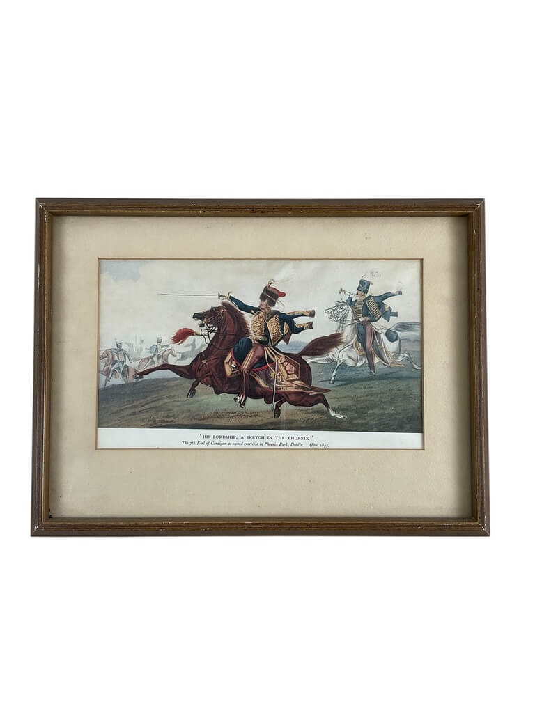 British Lord Cardigan Sword Exercise Framed Print 11" X 8 1/2" British Lord Cardigan Sword Exercise Framed Print 11" X 8 1/2"