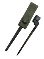 WW2 Canadian Spike Bayonet With Scabbard And 1969 Dated Frog