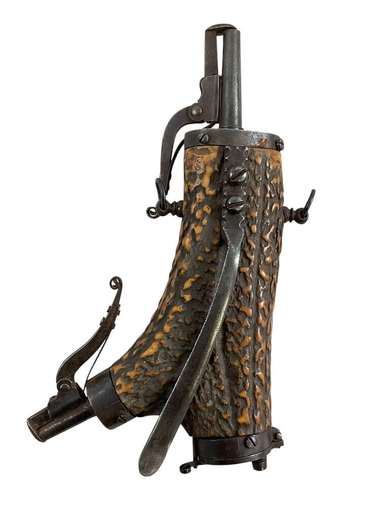 Antique Powder Horn With Engraving From Antler Antique Powder Horn With Engraving From Antler
