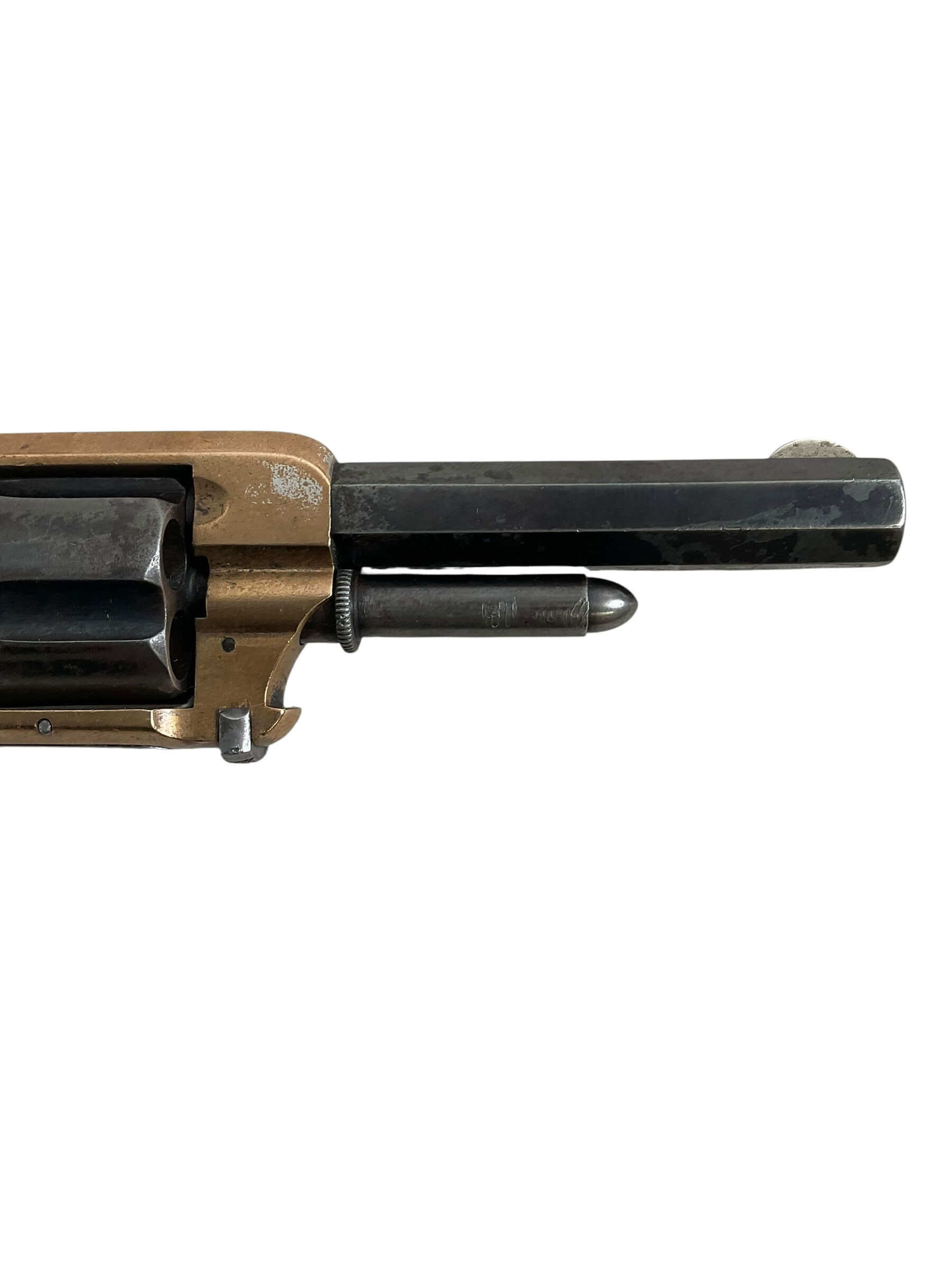 US 1871 Whitneyville Brass Framed .32 Rimfire Revolver Antique US 1871 Whitneyville Brass Framed .32 Rimfire Revolver Antique