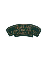 WW2 Canadian Highland Light Infantry Canada Shoulder Title Insignia Single WW2 Canadian Highland Light Infantry Canada Shoulder Title Insignia Single