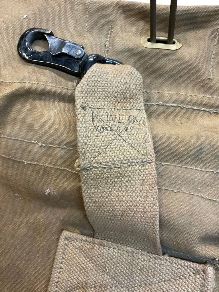 Canadian Army Korean War 1952 Dated Duffle Bag Canadian Army Korean War 1952 Dated Duffle Bag